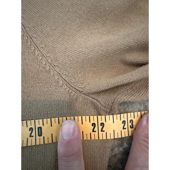 Lauren Ralph Lauren Beige Knit merino wool Turtleneck Pullover Sweater Size XL - Picture 6 of 8